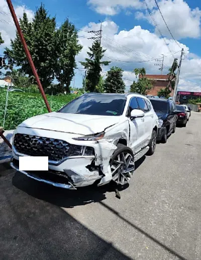 Photo 1 of 20: 2021 Hyundai Santa Fe, VIN KMHS581HGMU344512 — Korean insurance auction