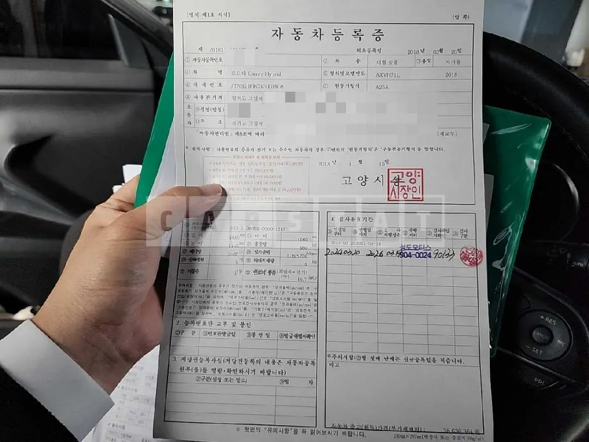 Photo 2 of 20: 2018 Toyota Camry Hybrid, VIN JTNB21HK7J3003908 — Korean insurance auction