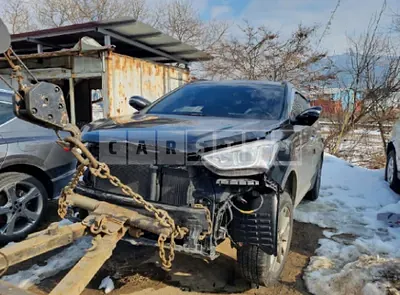 Photo 1 of 8: 2015 Hyundai Santa Fe, VIN KMHSW81UDFU428761 — Korean insurance auction