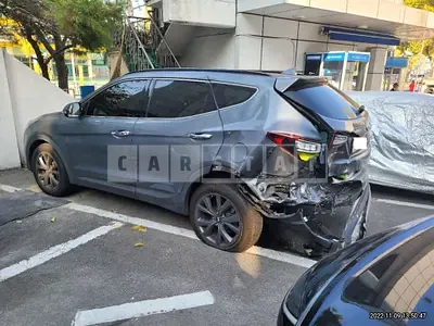 Photo 1 of 9: 2018 Hyundai Santa Fe, VIN KMHSW81XBJU783709 — Korean insurance auction