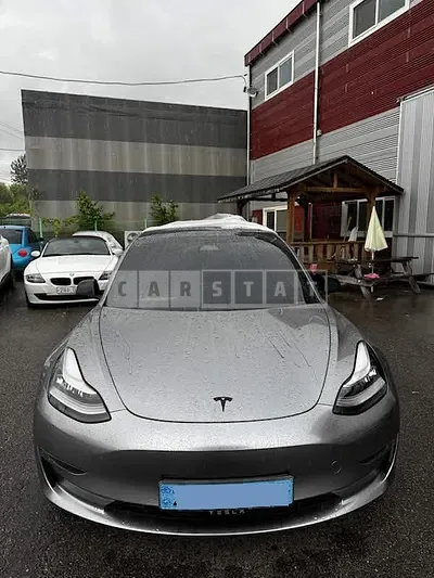 Photo 1 of 15: 2020 Tesla Model 3 Long Range, VIN 5YJ3E1EBXLF762627 — Korean insurance auction
