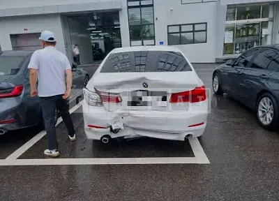 Photo 1 of 9: 2020 BMW 530i, VIN WBAJR5104LCE26072 — Korean insurance auction