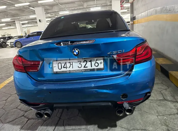 Photo 2 of 29: 2018 BMW 430i Convertible, VIN WBA4Z1101JEF34706 — Korean insurance auction
