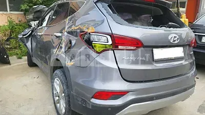 Photo 1 of 8: 2016 Hyundai Santa Fe, VIN KMHSW81XBGU622362 — Korean insurance auction