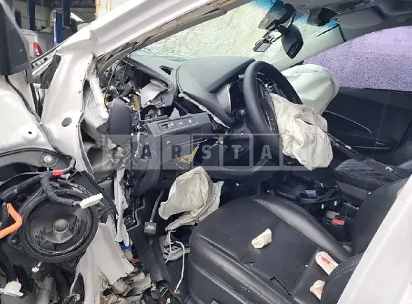 Photo 2 of 26: 2015 Hyundai Santa Fe, VIN KMHSW81XBFU422141 — Korean insurance auction
