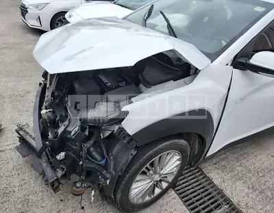 Photo 1 of 17: 2019 Hyundai Kona, VIN KMHK4815GKU371508 — Korean insurance auction