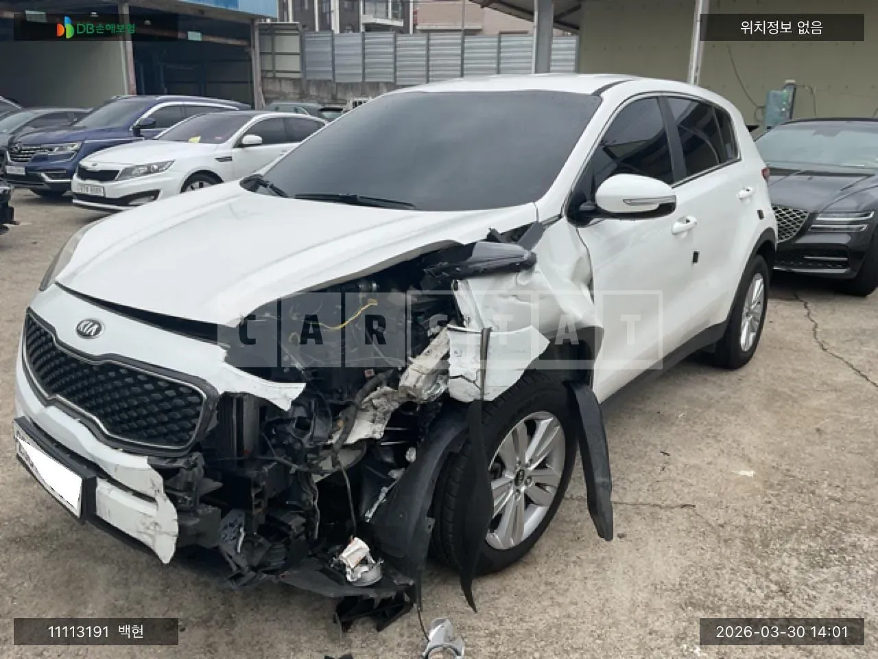 Photo 2 of 8: 2017 Kia Sportage, VIN KNAPN815GJK400453 — Korean insurance auction