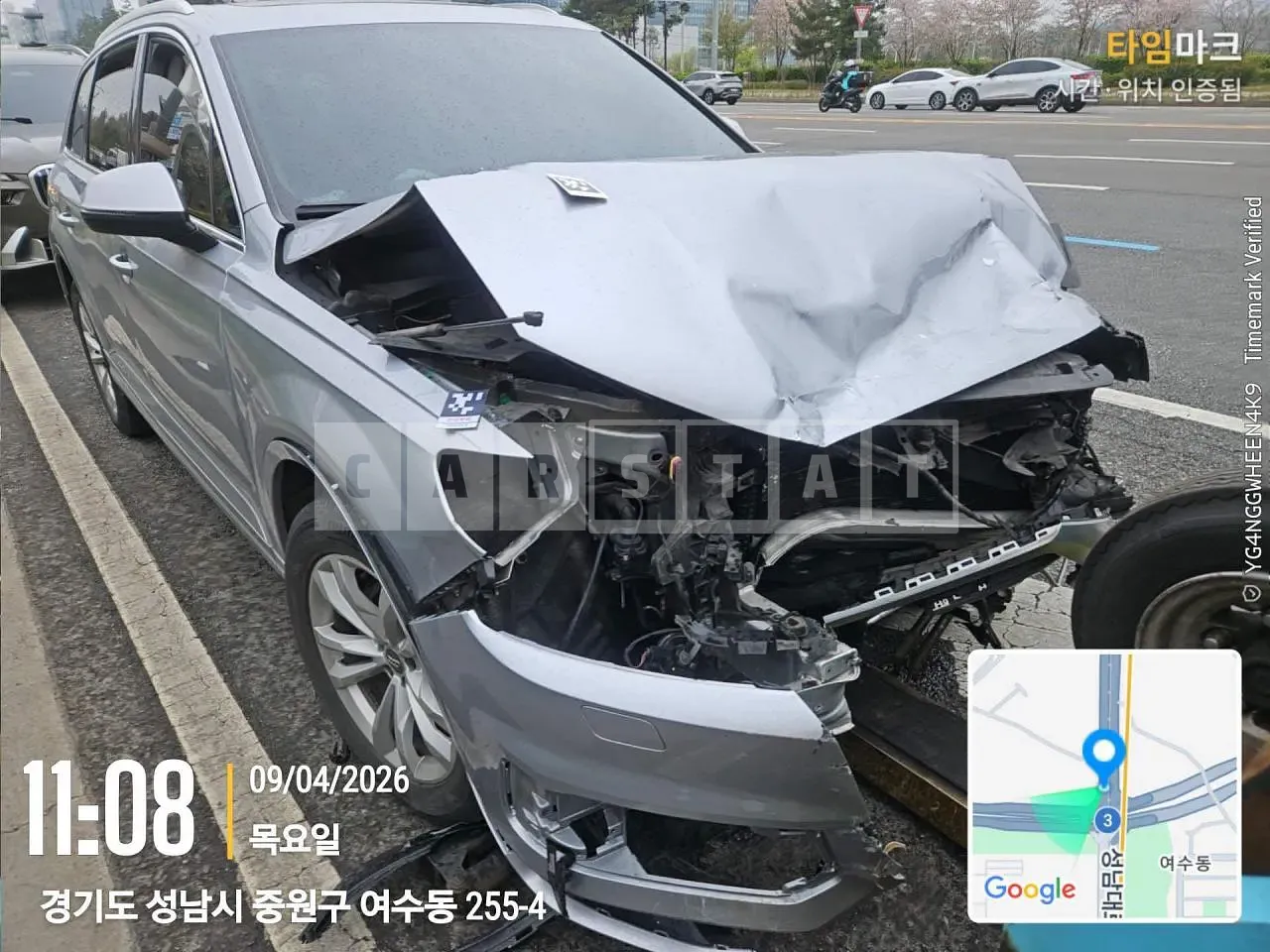 Photo 2 of 10: 2019 Audi Q7 45 TFSI quattro, VIN WAUZZZ4MXKD044238 — Korean insurance auction