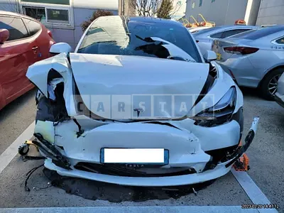 Photo 1 of 34: 2021 Tesla Model 3 Long Range, VIN 5YJ3E1EB5MF892588 — Korean insurance auction