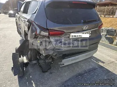 Photo 1 of 18: 2020 Hyundai Santa Fe, VIN KMHS281BBLU252242 — Korean insurance auction