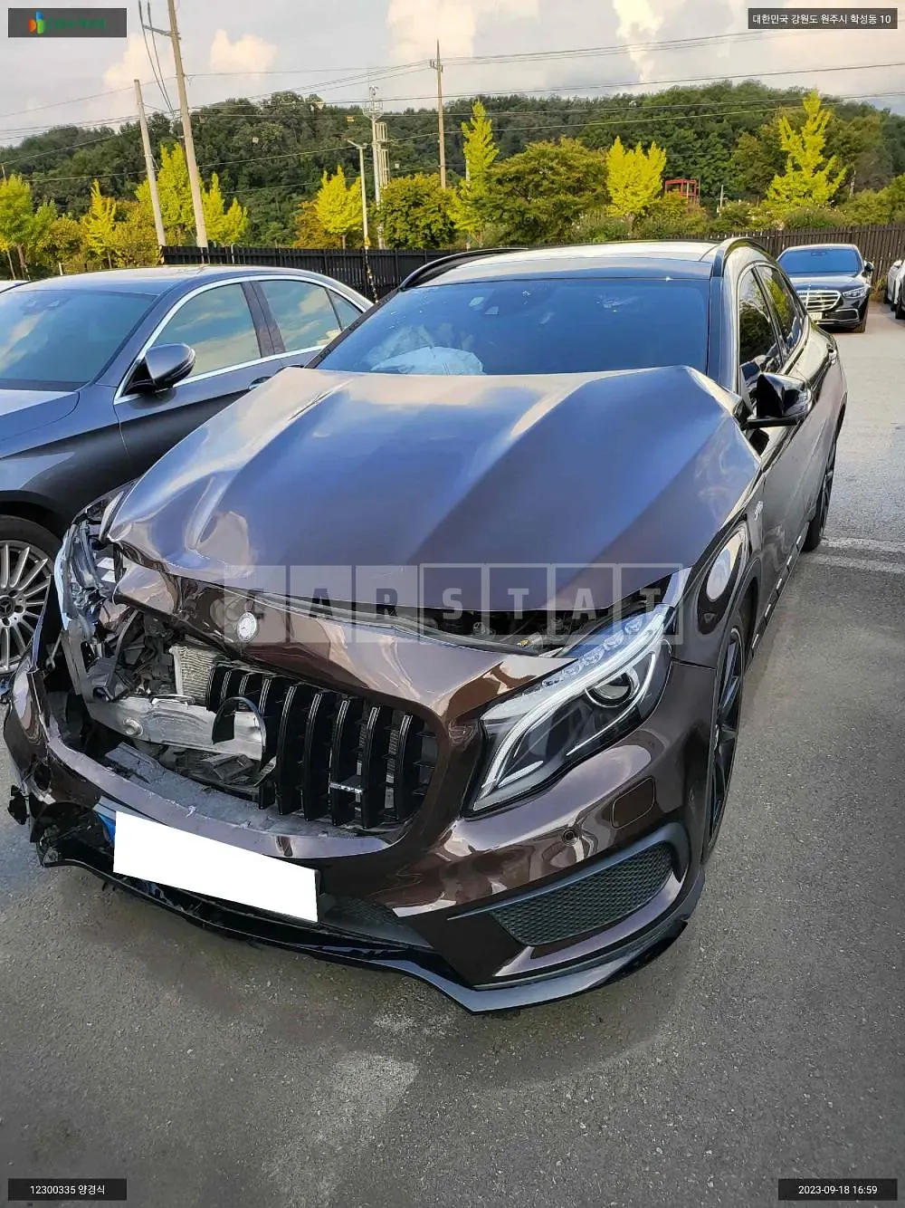 Photo 2 of 15: 2015 Mercedes-Benz GLA45 AMG 4Matic, VIN WDCTG5CB4FJ157465 — Korean insurance auction