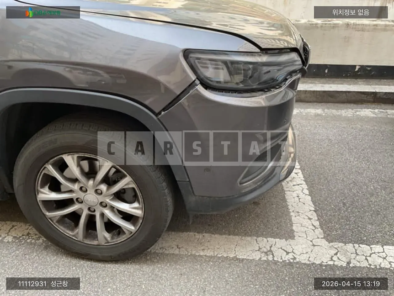 Photo 2 of 16: 2018 Jeep Cherokee 2.4, VIN 1C4PJMCB2KD329391 — Korean insurance auction