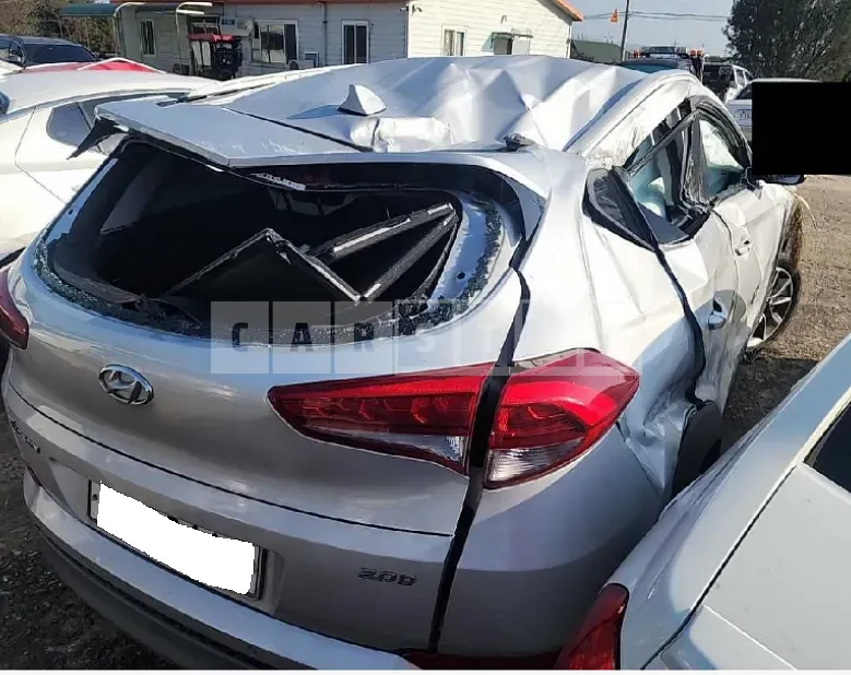 Photo 2 of 14: 2018 Hyundai Tucson, VIN KMHJ381ABJU606132 — Korean insurance auction