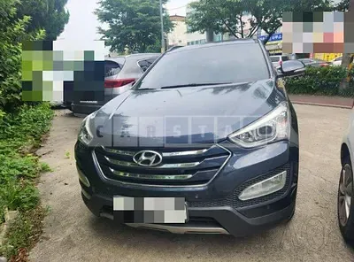 Photo 1 of 11: 2015 Hyundai Santa Fe, VIN KMHSW81UBFU517514 — Korean insurance auction