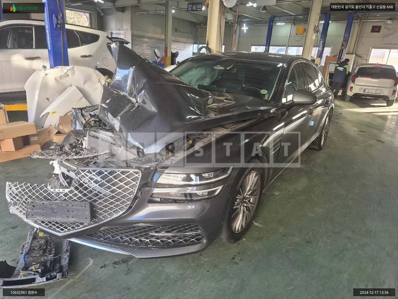 Photo 2 of 12: 2021 Genesis G80, VIN KMTGB41CDMU064157 — Korean insurance auction