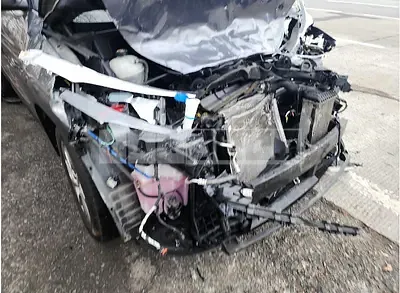 Photo 1 of 16: 2018 Hyundai Tucson, VIN KMHJ3815GJU521071 — Korean insurance auction