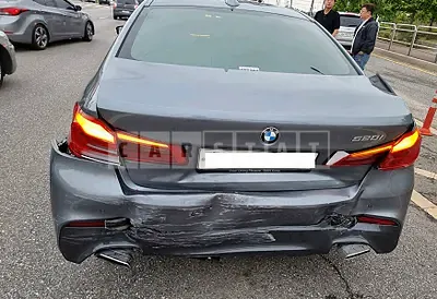 Photo 1 of 15: 2020 BMW 520i M Sport Package, VIN WBAJK9103LCE44204 — Korean insurance auction