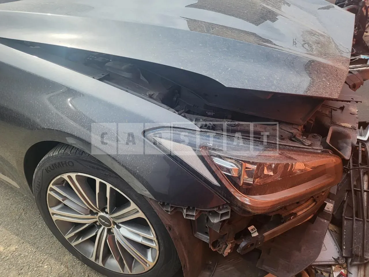 Photo 2 of 12: 2017 Hyundai Genesis /G80, VIN KMHGL41DDJU252356 — Korean insurance auction