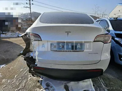 Photo 1 of 12: 2021 Tesla Model Y Long Range — Korean insurance auction