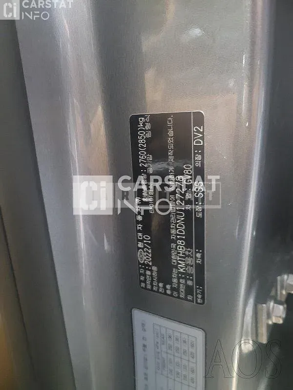 Photo 2 of 18: 2022 Genesis GV80, VIN KMTHB81DDNU127278 — Korean insurance auction