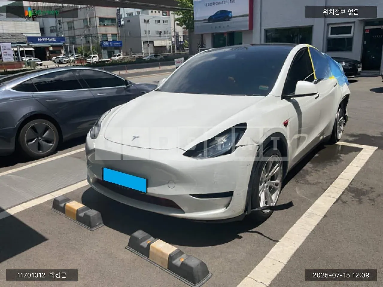 Photo 2 of 26: 2022 Tesla Model Y Long Range, VIN 7SAYGDEE8NF415251 — Korean insurance auction