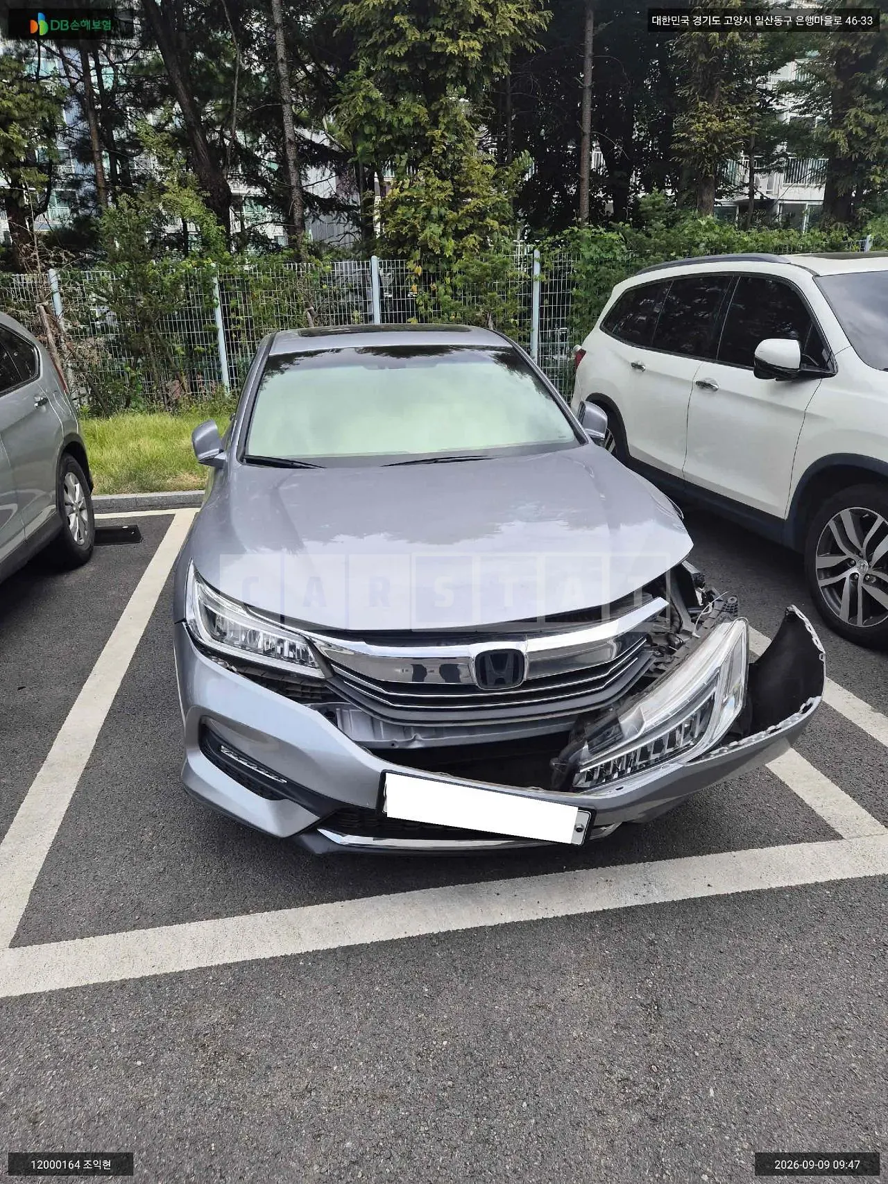Photo 2 of 17: 2017 Honda Accord 2.4, VIN 1HGCR2680HA514808 — Korean insurance auction