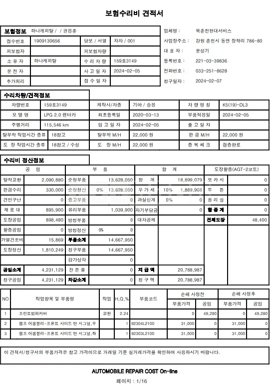 Photo 2 of 42: 2020 Kia K5, VIN KNAG741BBLA012730 — Korean insurance auction