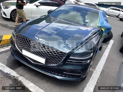 Photo 1 of 11: 2020 Genesis G80, VIN KMTGB41CBMU025175 — Korean insurance auction