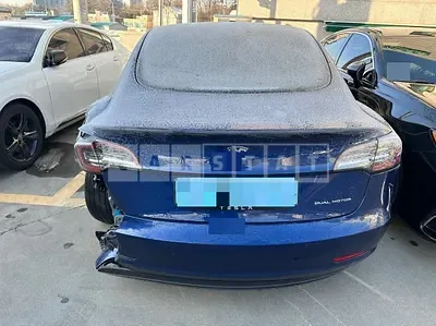 Photo 1 of 12: 2020 Tesla Model 3 Long Range, VIN 5YJ3E1EB7LF808981 — Korean insurance auction