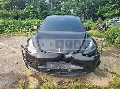 Photo 1 of 39: 2021 Tesla Model 3 Long Range, VIN 5YJ3E1EBXMF947195 — Korean insurance auction