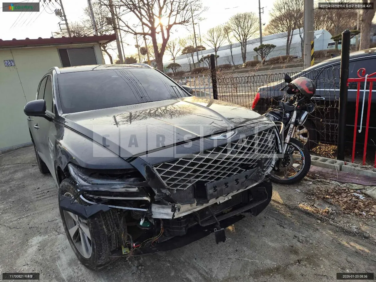 Photo 2 of 27: 2021 Genesis GV80, VIN KMTHB81DDMU046944 — Korean insurance auction