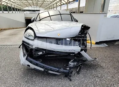 Photo 1 of 26: 2021 Porsche Cayenne, VIN WP1BA29Y4MDA62573 — Korean insurance auction