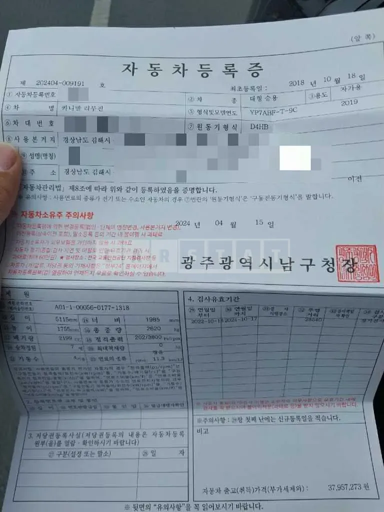 Photo 2 of 13: 2018 Kia Carnival Limousine — Korean insurance auction