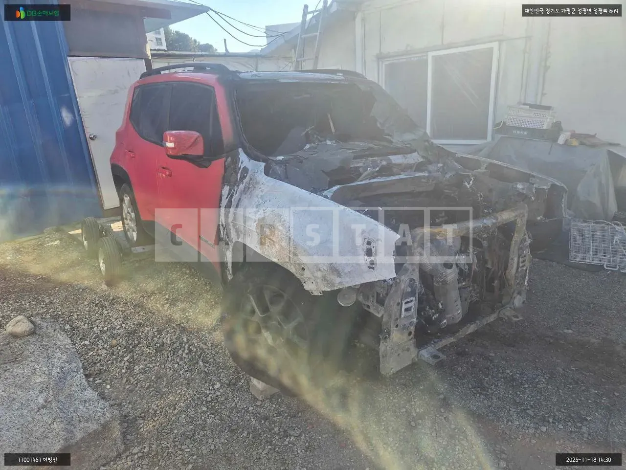 Photo 2 of 14: 2021 Jeep Zip Renegade 2.4 FWD, VIN 1C4NJCBB0MPM66365 — Korean insurance auction