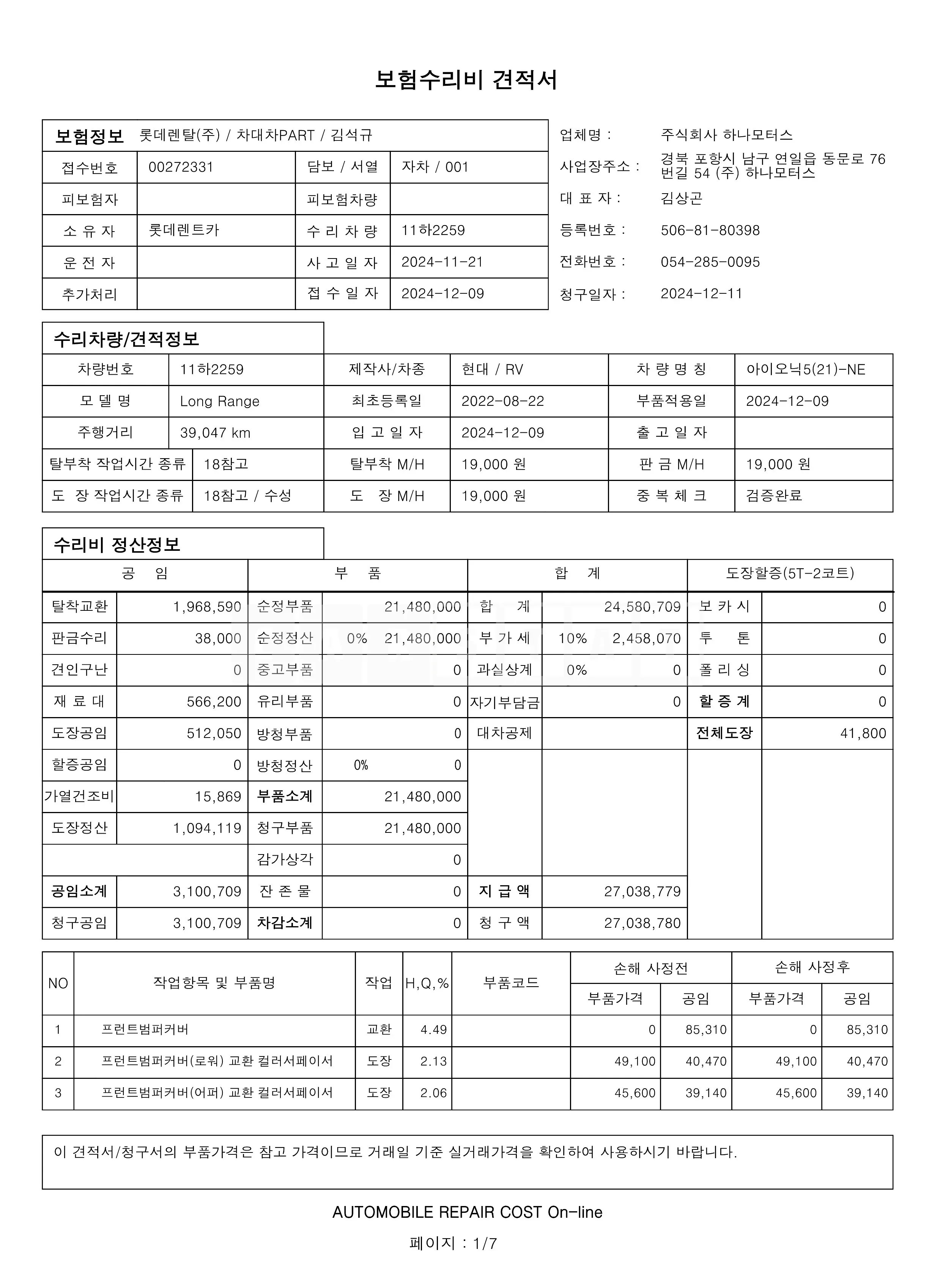 Photo 2 of 21: 2023 Hyundai Modern Ionic 5 — Korean insurance auction