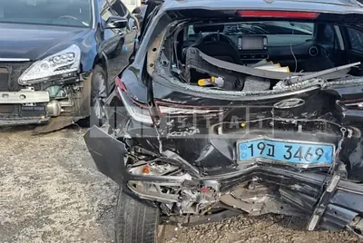 Photo 1 of 9: 2019 Hyundai Kona Electric, VIN KMHK381GFKU053140 — Korean insurance auction