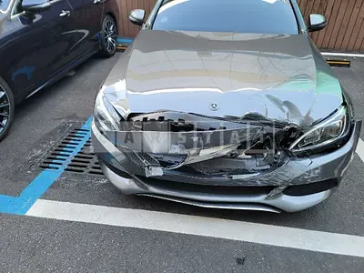 Photo 1 of 16: 2018 Mercedes-Benz C220, VIN WDDWF4CB4JF685394 — Korean insurance auction