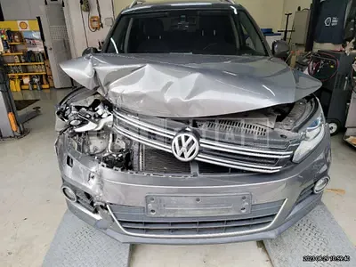 Photo 1 of 14: 2015 Volkswagen Tiguan 2.0 TDI Blue Motion, VIN WVGZZZ5NZFW573209 — Korean insurance auction