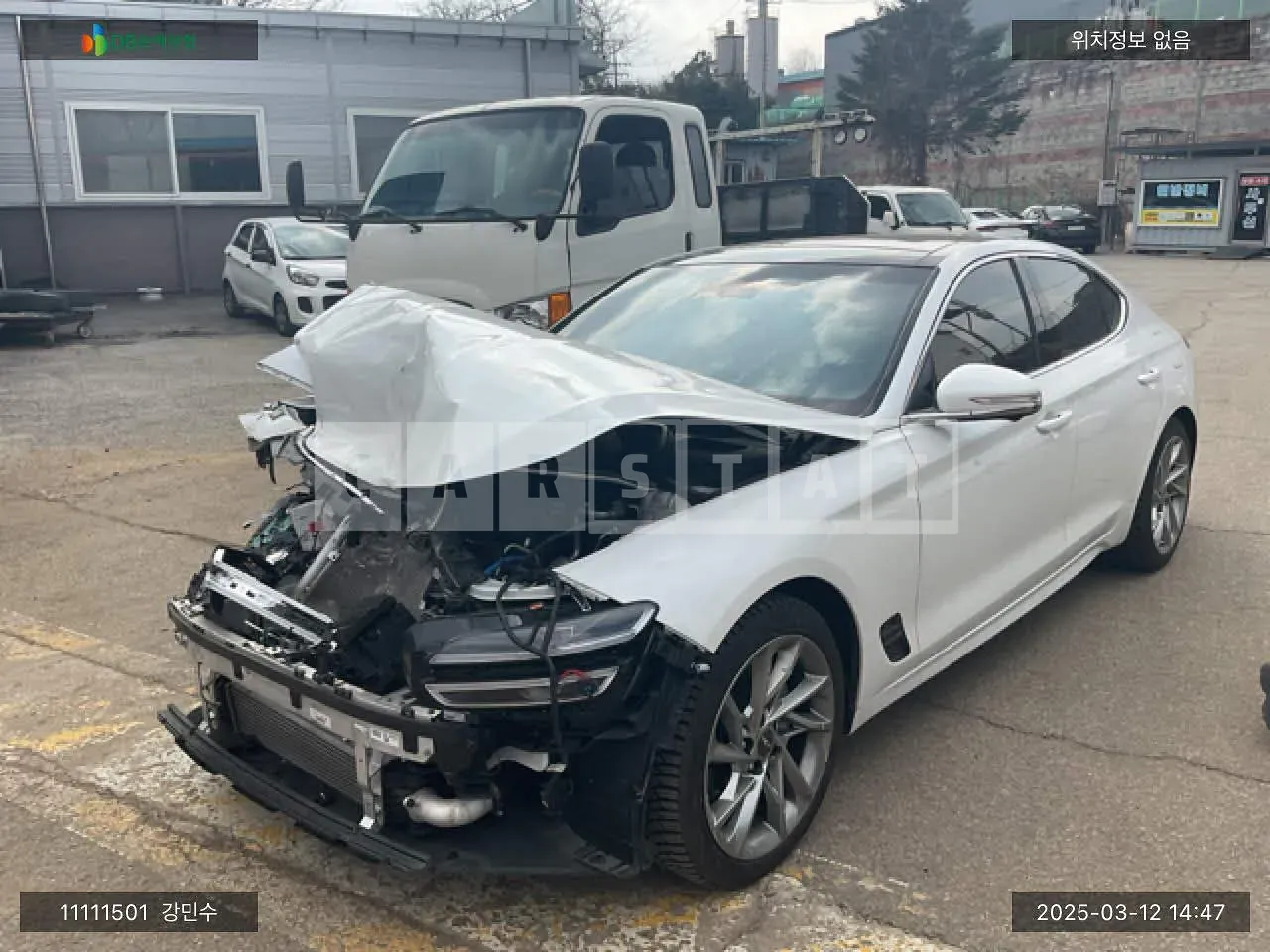 Photo 2 of 23: 2022 Genesis G70, VIN KMTG341ABNU105466 — Korean insurance auction