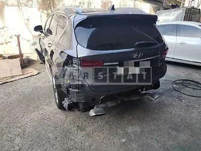Photo 1 of 22: 2019 Hyundai Santa Fe 2.2 (4WD), VIN KMHS581CDLU238791 — Korean insurance auction