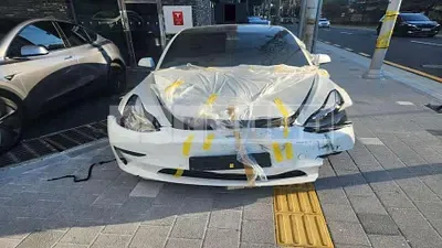 Photo 1 of 16: 2021 Tesla Model 3 Long Range — Korean insurance auction
