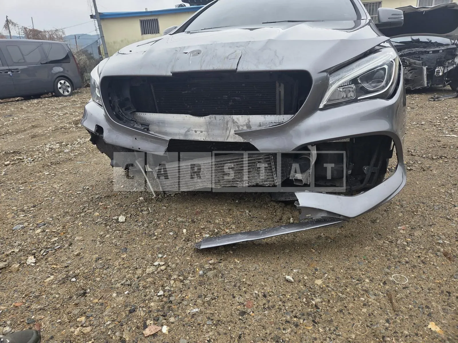 Photo 2 of 3: 2018 Mercedes-Benz CLA Class CLA220 AMG Line, VIN WDDSJ4FB9JN629885 — Korean insurance auction