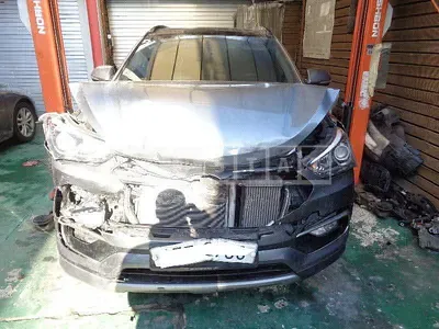 Photo 1 of 29: 2015 Hyundai Santa Fe, VIN KMHSW81UBGU588219 — Korean insurance auction