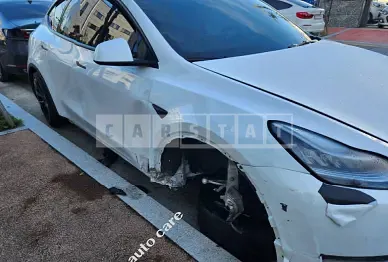 Photo 2 of 16: 2022 Tesla Model Y LongRange, VIN 7SAYGDEE2NF423412 — Korean insurance auction