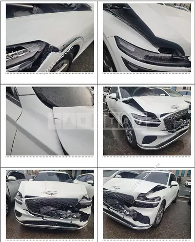Photo 1 of 6: 2024 Genesis GV70, VIN KMTMA81BBSU195396 — Korean insurance auction