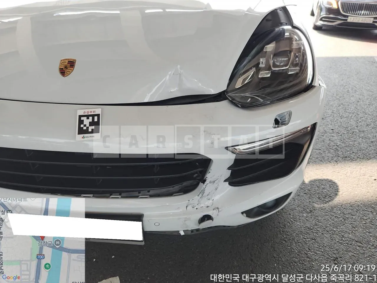 Photo 2 of 21: 2017 Porsche Cayenne Diesel, VIN WP1AF2921HKA31453 — Korean insurance auction