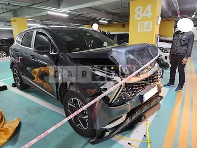 Photo 1 of 6: 2021 Kia Sportage, VIN KNAPU81BGNK030515 — Korean insurance auction