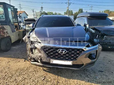 Photo 1 of 27: 2019 Hyundai Santa Fe, VIN KMHS381BBKU035208 — Korean insurance auction