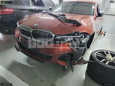 Photo 1 of 21: 2022 BMW 340i, VIN WBA5U7105NFM01577 — Korean insurance auction