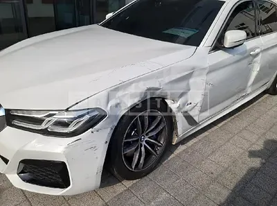 Photo 1 of 30: 2021 BMW 520i, VIN WBA11BH03MCF90586 — Korean insurance auction